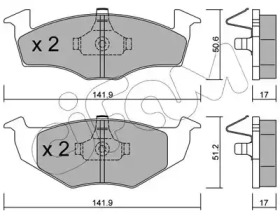 Запчасти для ТО CIFAM для VW POLO (6N1) 64 1.9 D