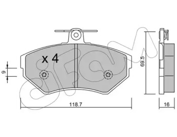 Запчасти для ТО CIFAM для VW CADDY II Variant (9K9B) 1.4