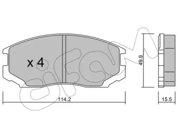 Тормозные колодки CIFAM для MITSUBISHI LANCER V (CB_A, CD_A, CE_A) 1.3 (CB1A)