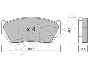 Тормозные колодки CIFAM для NISSAN SUNNY III Liftback (N14) 1.6 i