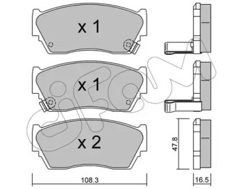 Тормозные колодки CIFAM для NISSAN SUNNY III Liftback (N14) 1.6 i