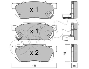 Дополнительные работы CIFAM для HONDA CRX I (AF, AS) 1.6 i 16V (AS)