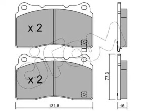 Дисковой тормозной механизм CIFAM для SUBARU IMPREZA седан (GD) 2.0 WRX STi AWD (GDB)