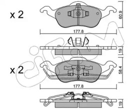 Тормозные колодки CIFAM для FORD FOCUS седан (DFW) 1.8 16V