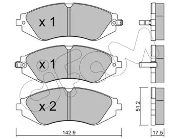Тормозные колодки CIFAM для CHEVROLET NUBIRA седан 2.0 D