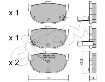 Дисковой тормозной механизм CIFAM для NISSAN BLUEBIRD (U11) 1.8 Turbo