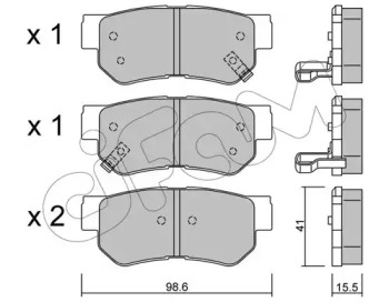 Запчасти для ТО CIFAM для KIA OPIRUS (GH) 3.8 V6