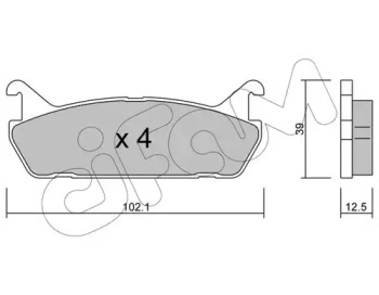 Дисковой тормозной механизм CIFAM для MAZDA 323 S IV (BG) 1.8 16V Turbo 4WD