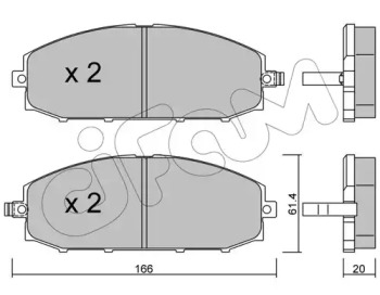 Дисковой тормозной механизм CIFAM для NISSAN PATROL GR V Wagon (Y61) 4.2