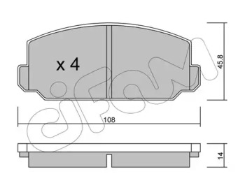 Дисковой тормозной механизм CIFAM для HONDA ACCORD I (SJ, SY) 1.6 L/EX (SY)