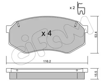 Дисковой тормозной механизм CIFAM для MAZDA 929 III (HC) 2.2 i