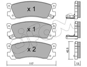 Дисковой тормозной механизм CIFAM для MAZDA 929 III (HC) 2.2 i