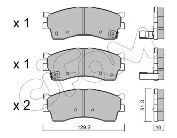 Дисковой тормозной механизм CIFAM для KIA SHUMA (FB) 1.8 i 16V