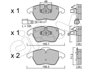 Запчасти для ТО CIFAM для VW GOLF VI (5K1) 2.0 TDI