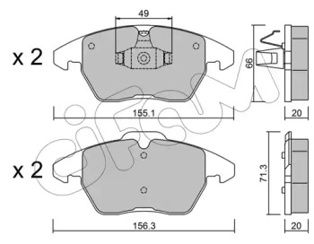 Дополнительные работы CIFAM для VW POLO (6R, 6C) 1.4 TSI