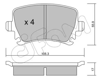 Запчасти для ТО CIFAM для VW GOLF VI (5K1) 2.0 TDI