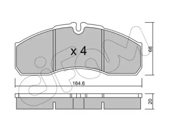 Дисковой тормозной механизм CIFAM для NISSAN CABSTAR E (TL_, VL_) 125.35, 125.45 (TL0, VL0)