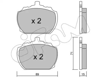 Дисковой тормозной механизм CIFAM для FORD TRANSIT Фургон (V_ _) 2.4 D (VVS)