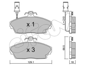 Дисковой тормозной механизм CIFAM для HONDA LEGEND I (HS, KA) 2.5 i (HS)