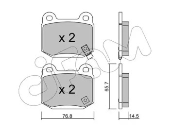 Дисковой тормозной механизм CIFAM для SUBARU IMPREZA седан (GD) 2.0 WRX STi AWD (GDB)