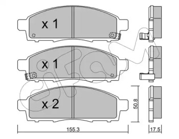 Тормозные колодки CIFAM для NISSAN NV200 / EVALIA автобус 1.5 dci (M20, M20M)