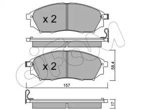 Тормозные колодки CIFAM для NISSAN MURANO III (Z52_) 3.5 V6