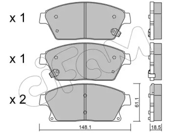 Дисковой тормозной механизм CIFAM для CHEVROLET CRUZE Station Wagon (J308) 2.0 TD