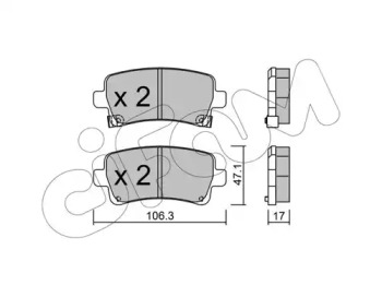Дополнительные работы CIFAM для CHEVROLET MALIBU (V300) 2.0 D