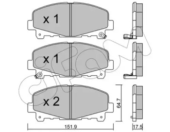 Дисковой тормозной механизм CIFAM для HONDA ACCORD VIII универсал (CW) 2.4 i (CW2)