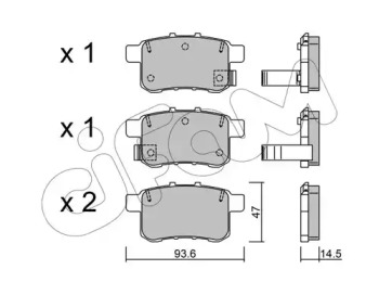 Тормозные колодки CIFAM для HONDA ACCORD VIII универсал (CW) 2.2 i-DTEC (CW3)