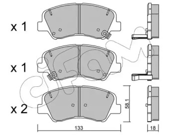 Запчасти для ТО CIFAM для KIA RIO III седан (UB) 1.2 CVVT