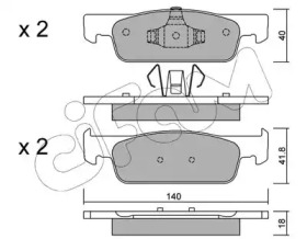 Дисковой тормозной механизм CIFAM для DACIA SANDERO II 1.5 dCi