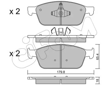 Дисковой тормозной механизм CIFAM для FORD KUGA II (DM2) 2.0 TDCi