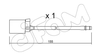 Дисковой тормозной механизм CIFAM для FORD COUGAR (EC_) 2.5 V6 24V