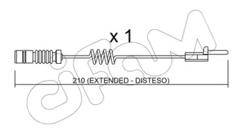 Дисковой тормозной механизм CIFAM для MERCEDES-BENZ SPRINTER 3-t Фургон (903) 308 CDI