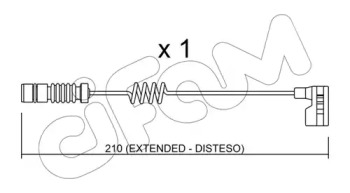 Дисковой тормозной механизм CIFAM для MERCEDES-BENZ SPRINTER 3-t Фургон (903) 308 CDI