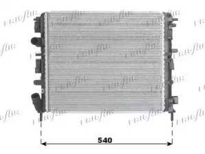 Водяной радиатор FRIGAIR для NISSAN KUBISTAR (X76) 1.6 16V