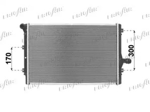 Водяной радиатор FRIGAIR для VW GOLF VI (5K1) 2.0 TDI