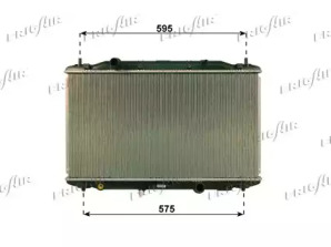 Водяной радиатор FRIGAIR для HONDA CIVIC VIII Hatchback (FN, FK) 2.2 CTDi (FK3)