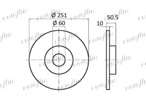 Тормозной диск FRIGAIR для ALFA ROMEO 164 (164_) 3.0 24V (164.K1)