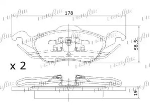 Тормозные колодки FRIGAIR для FORD FOCUS седан (DFW) 1.8 16V