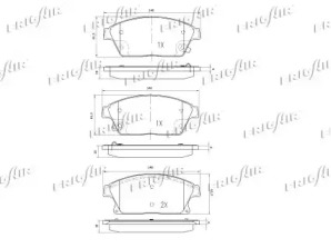 Дисковой тормозной механизм FRIGAIR для CHEVROLET CRUZE Station Wagon (J308) 2.0 TD