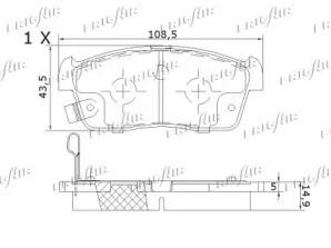 Запчасти для ТО FRIGAIR для NISSAN PIXO (UA0) 1.0