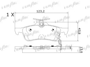 Дисковой тормозной механизм FRIGAIR для MINI MINI Кабриолет (R52) Cooper
