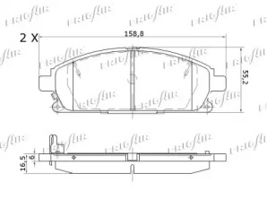 Запчасти для ТО FRIGAIR для NISSAN PATHFINDER II (R50) 2.7 TD 4WD