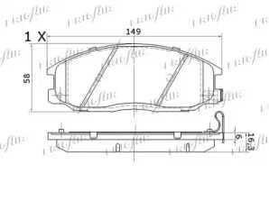 Дисковой тормозной механизм FRIGAIR для DAEWOO REXTON (GAB_) 2.9 TD