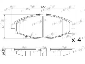 Тормозные колодки FRIGAIR для CHEVROLET MATIZ (M200, M250) 1.0