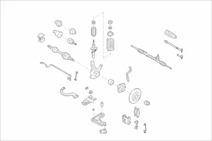 Подвеска оси / система подвески / колеса SACHS для FORD FIESTA III (GFJ) 1.6