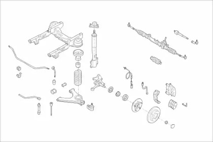 Рулевое управления SACHS для FORD TRANSIT Фургон (E_ _) 2.5 DI (EAL, EAS)