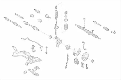 Подвеска оси / система подвески / колеса SACHS для FORD FOCUS Turnier (DNW) ST170